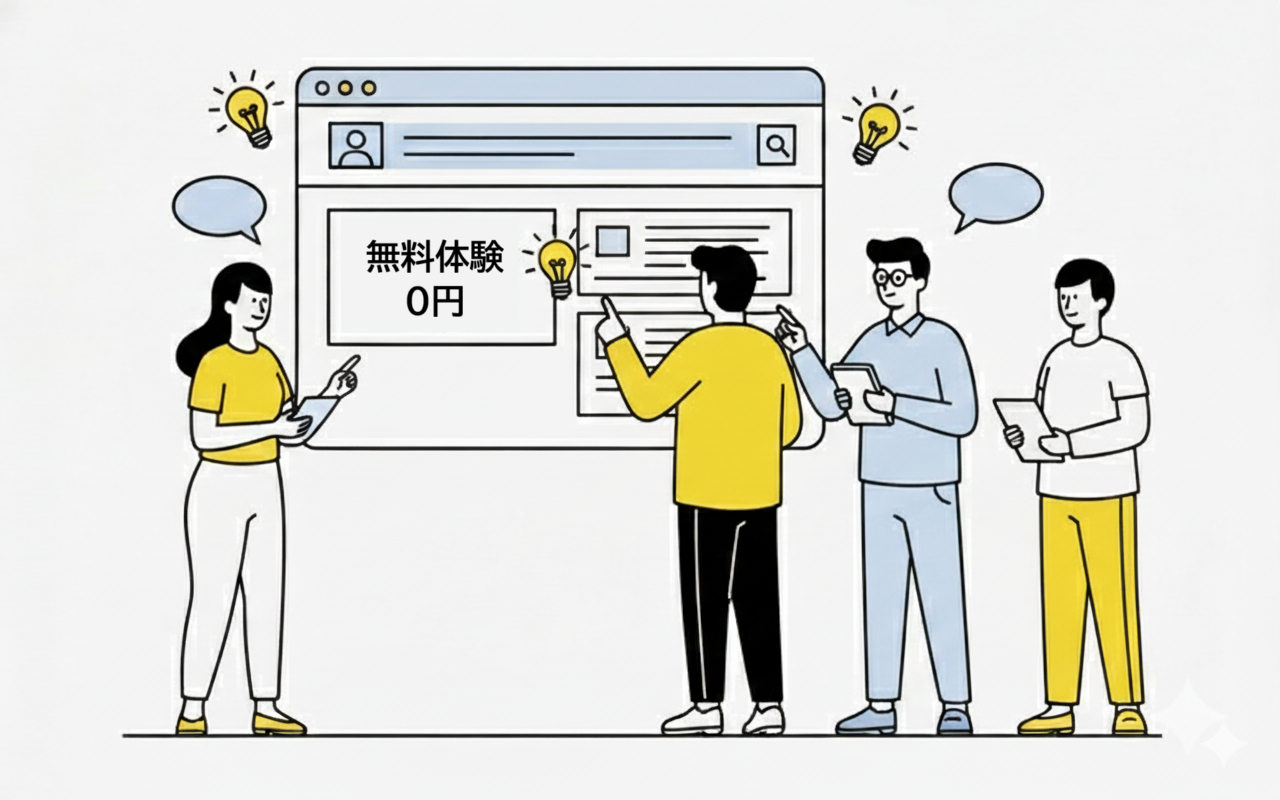 無料体験をわかりやすく伝えるサイト改善のヒント