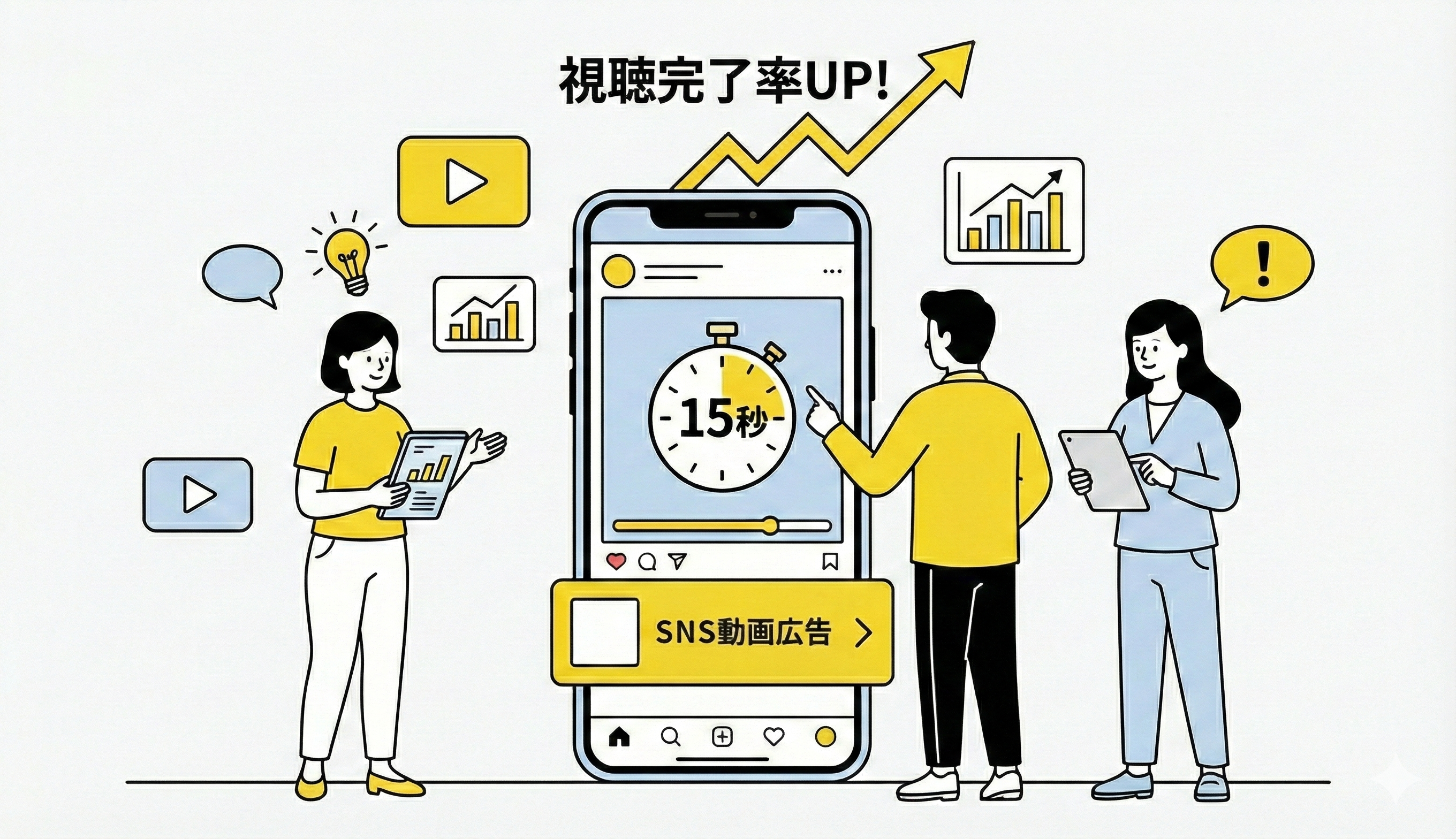 SNS広告は「15秒」が正解？再生率データから見えた改善のヒント