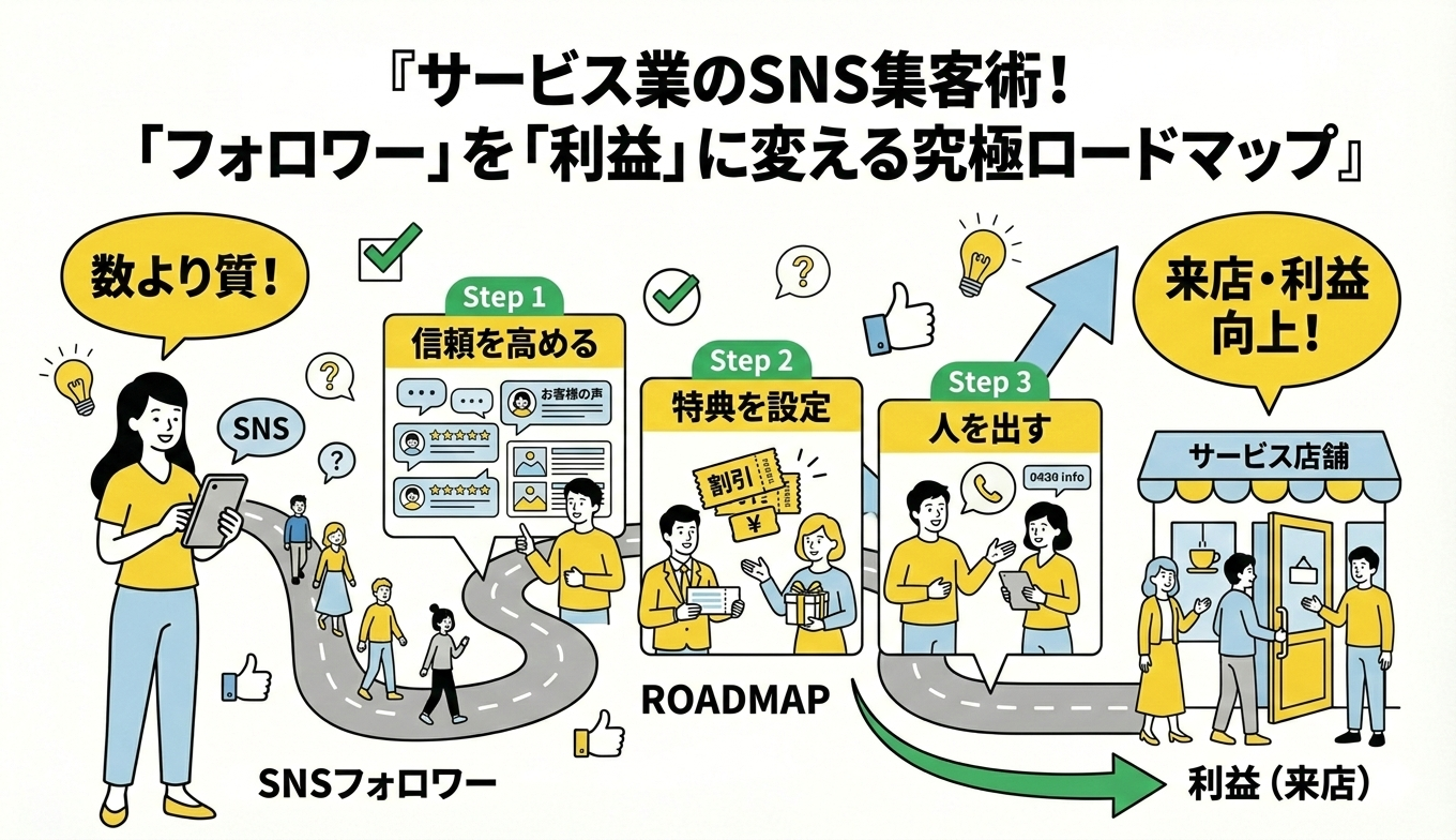 サービス業のSNS改善策｜リピートにつながる発信と数字の見方