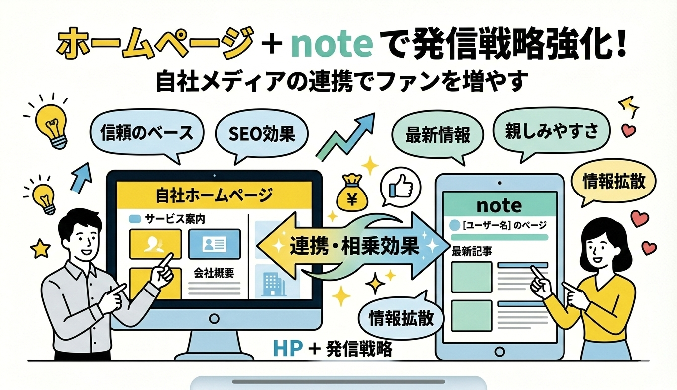 なぜ今note？HPと併用して広げる新しい発信の形