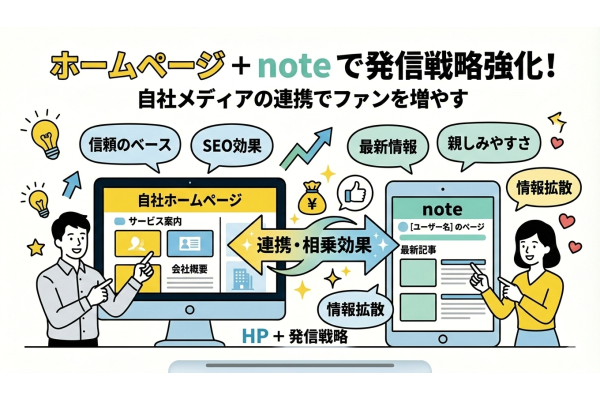 なぜ今note？HPと併用して広げる新しい発信の形