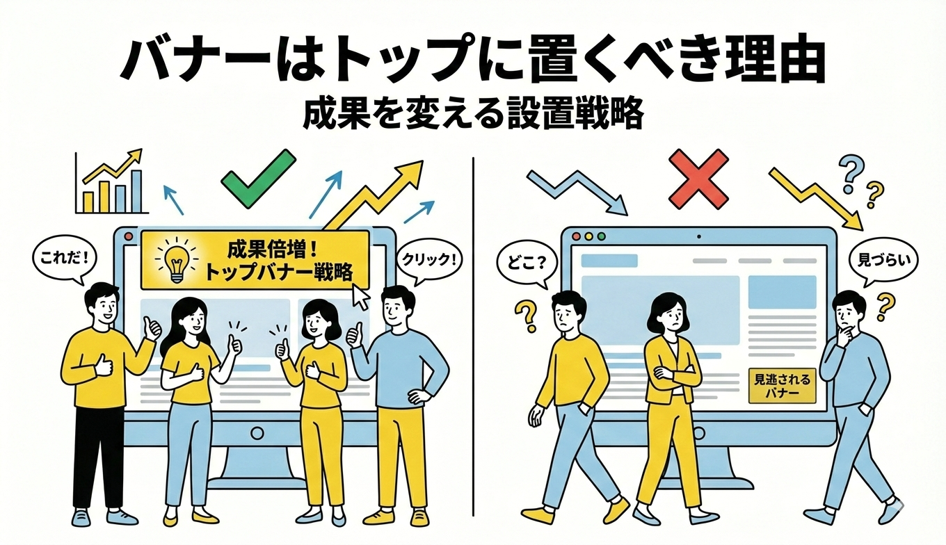 バナーはトップが最強？ファーストビュー活用の重要性