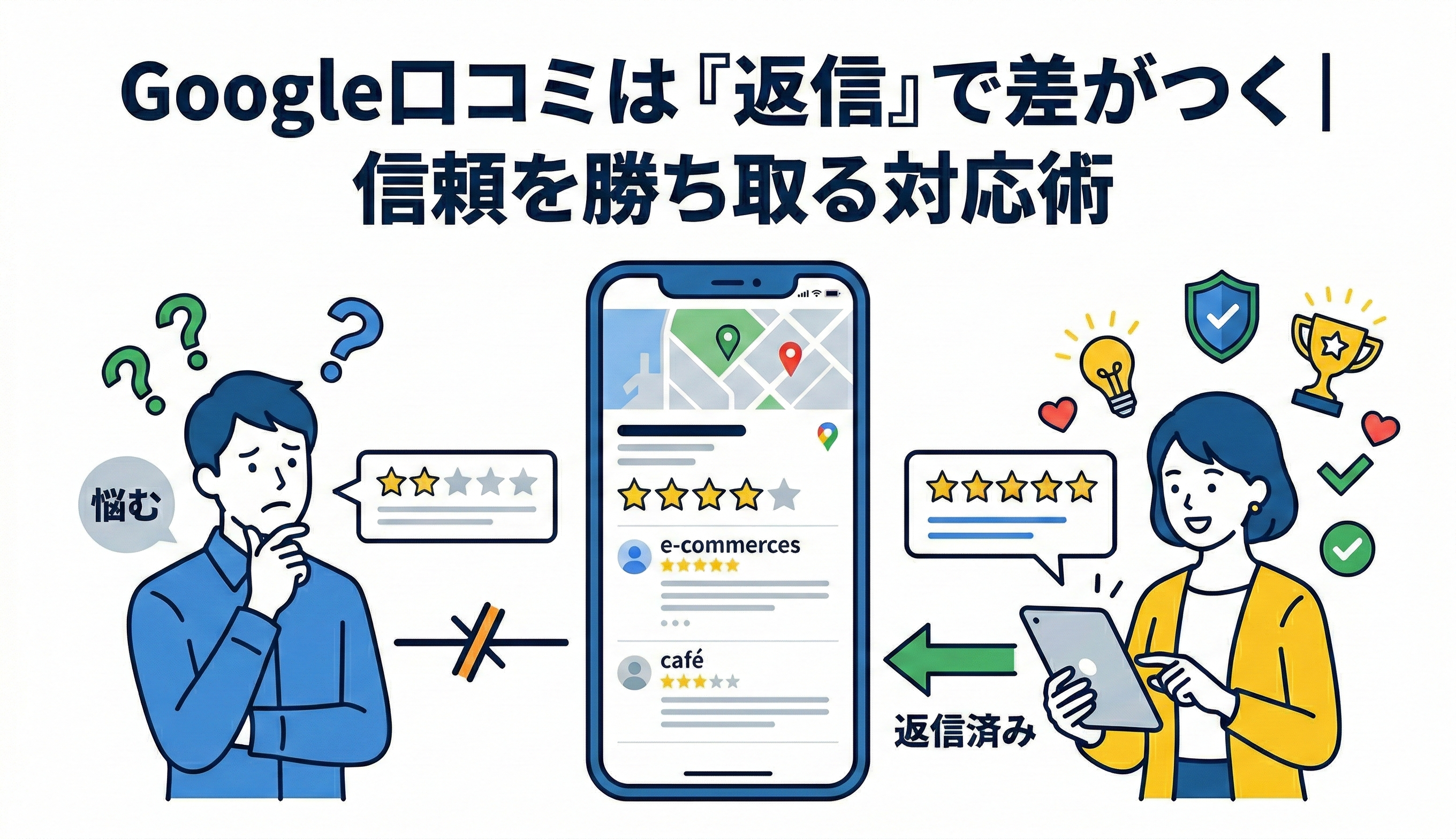 Google口コミは返信で差がつく｜信頼を勝ち取る対応術