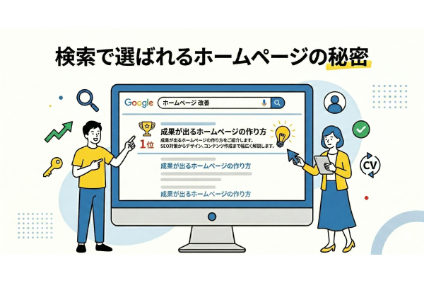 検索で選ばれるホームページの秘密｜成果につながる改善ポイント