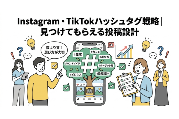 Instagram・TikTokで見つけてもらうためのハッシュタグ活用法