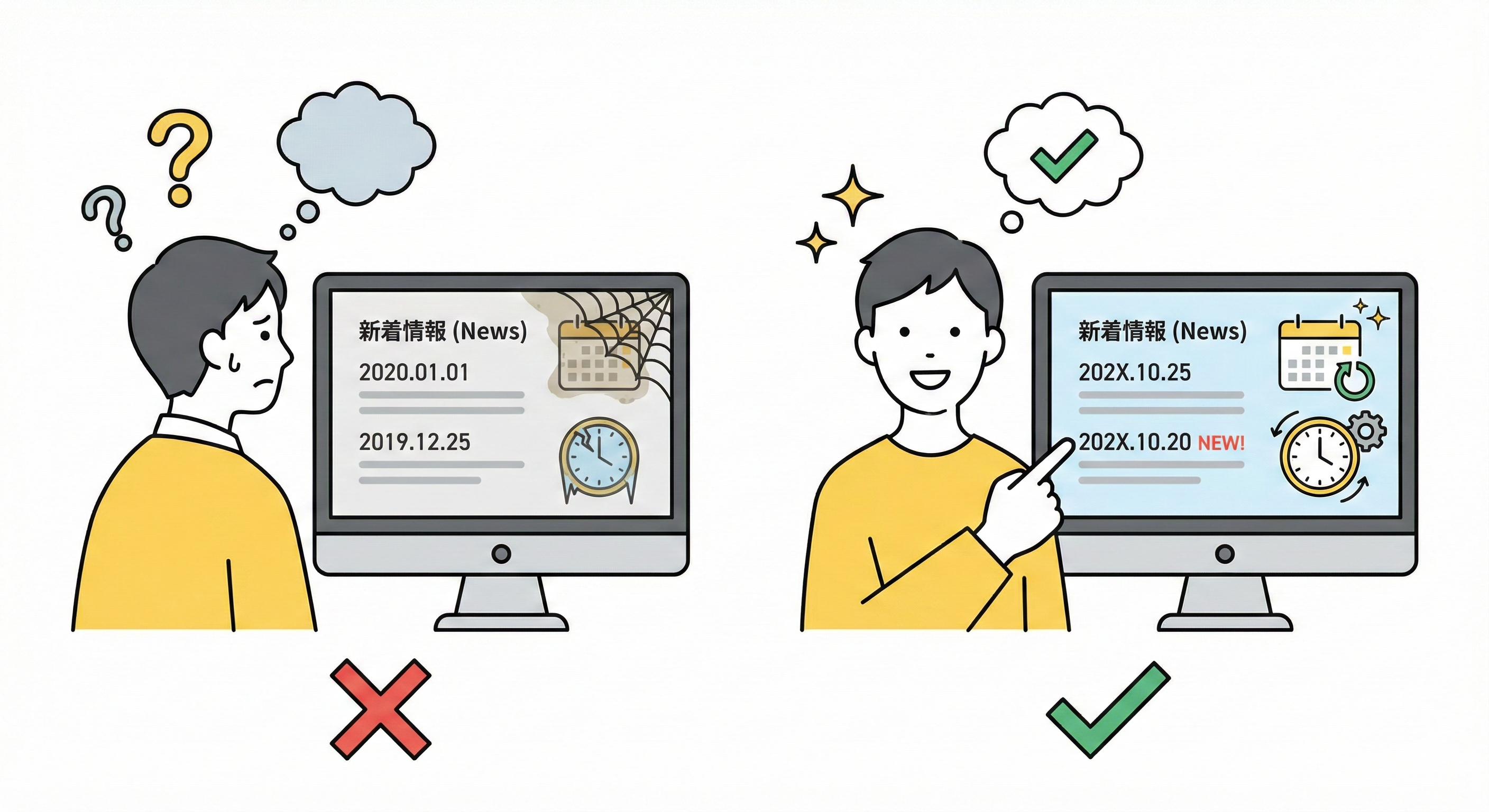 新着情報が止まっていませんか？信頼される会社になるための更新ポイント